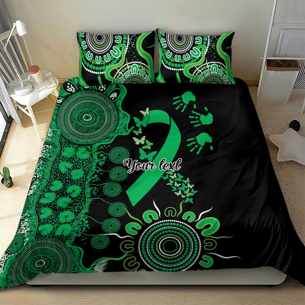 Minority Mental Health Awareness Personalised Bedding Set Aboriginal Ribbon Dot Painting