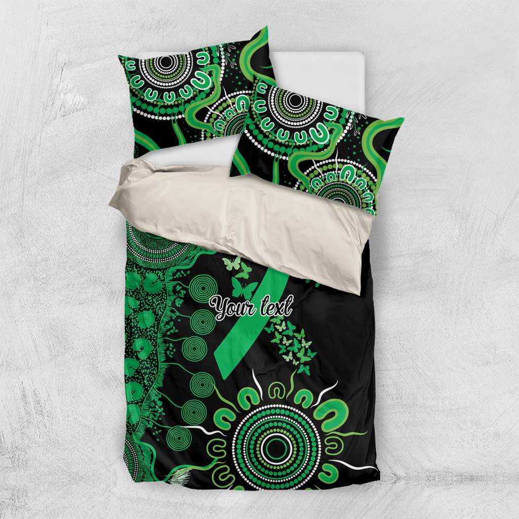 Minority Mental Health Awareness Personalised Bedding Set Aboriginal Ribbon Dot Painting