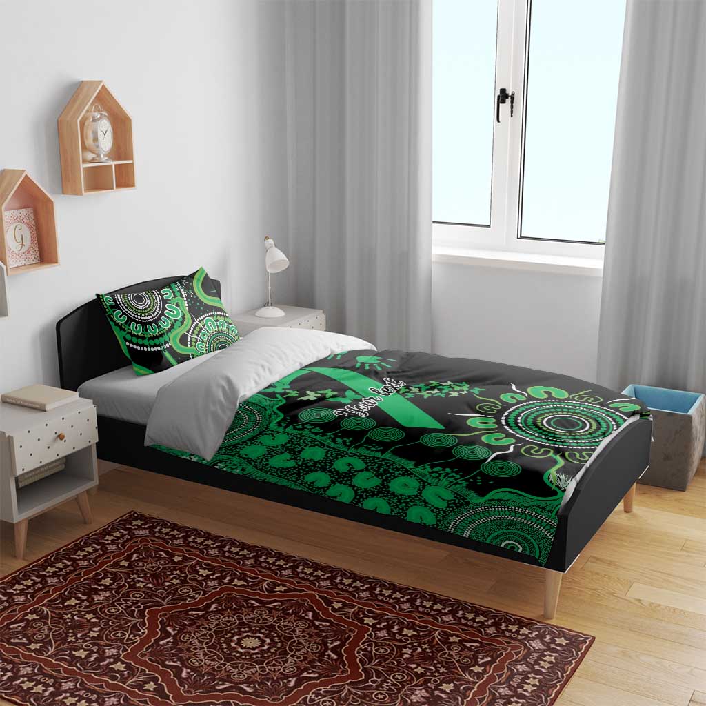 Minority Mental Health Awareness Personalised Bedding Set Aboriginal Ribbon Dot Painting