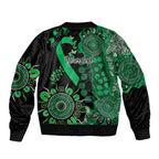 Minority Mental Health Awareness Personalised Bomber Jacket Aboriginal Ribbon Dot Painting