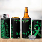 Minority Mental Health Awareness Personalised 4 in 1 Can Cooler Tumbler Aboriginal Ribbon Dot Painting