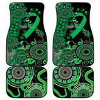 Minority Mental Health Awareness Personalised Car Mats Aboriginal Ribbon Dot Painting