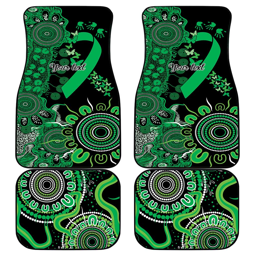 Minority Mental Health Awareness Personalised Car Mats Aboriginal Ribbon Dot Painting