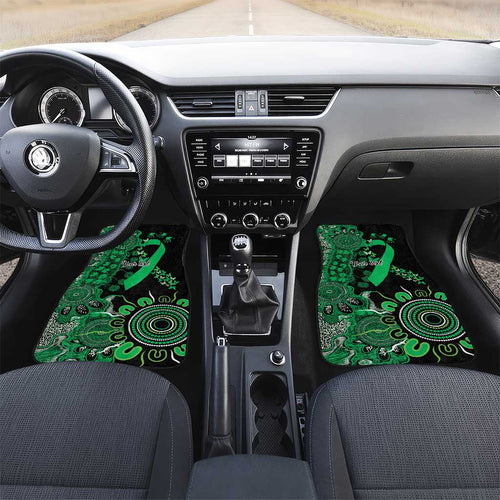 Minority Mental Health Awareness Personalised Car Mats Aboriginal Ribbon Dot Painting