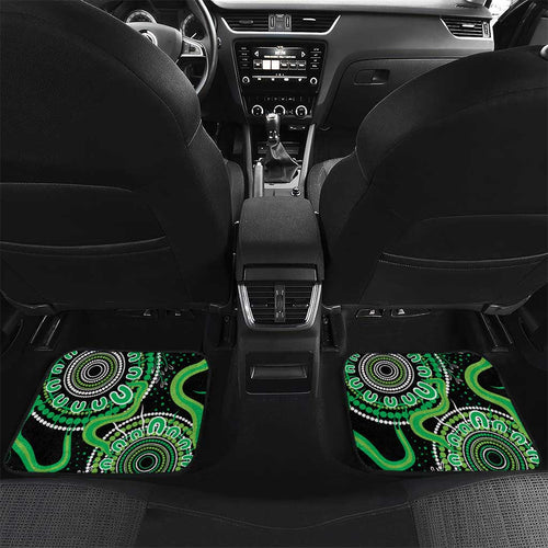 Minority Mental Health Awareness Personalised Car Mats Aboriginal Ribbon Dot Painting