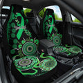Minority Mental Health Awareness Personalised Car Seat Cover Aboriginal Ribbon Dot Painting