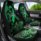 Minority Mental Health Awareness Personalised Car Seat Cover Aboriginal Ribbon Dot Painting