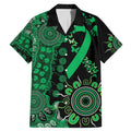 Minority Mental Health Awareness Personalised Family Matching Mermaid Dress and Hawaiian Shirt Aboriginal Ribbon Dot Painting