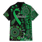 Minority Mental Health Awareness Personalised Family Matching Mermaid Dress and Hawaiian Shirt Aboriginal Ribbon Dot Painting