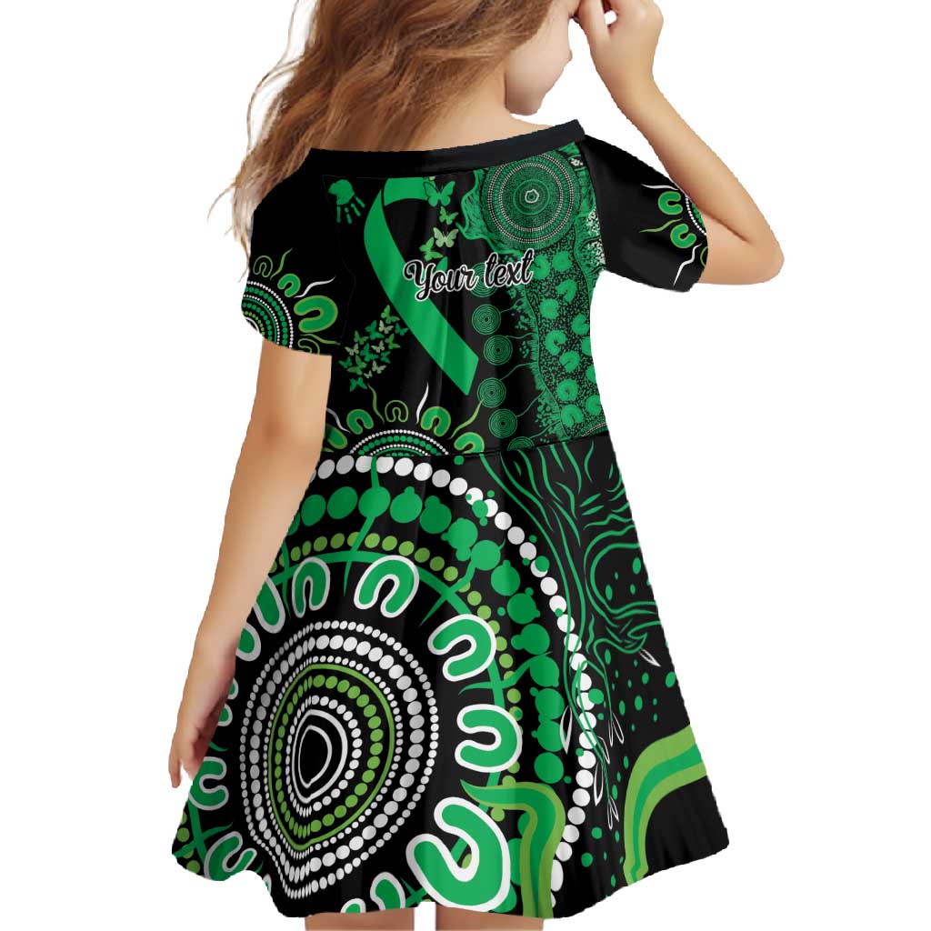 Minority Mental Health Awareness Personalised Family Matching Off Shoulder Maxi Dress and Hawaiian Shirt Aboriginal Ribbon Dot Painting