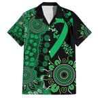 Minority Mental Health Awareness Personalised Family Matching Short Sleeve Bodycon Dress and Hawaiian Shirt Aboriginal Ribbon Dot Painting