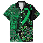 Minority Mental Health Awareness Personalised Family Matching Summer Maxi Dress and Hawaiian Shirt Aboriginal Ribbon Dot Painting