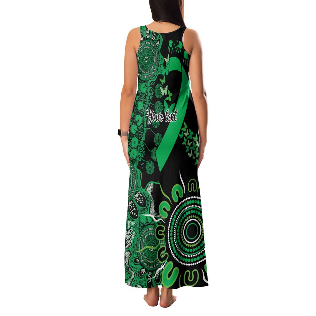 Minority Mental Health Awareness Personalised Family Matching Tank Maxi Dress and Hawaiian Shirt Aboriginal Ribbon Dot Painting