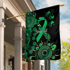 Minority Mental Health Awareness Personalised Garden Flag Aboriginal Ribbon Dot Painting
