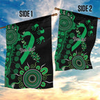 Minority Mental Health Awareness Personalised Garden Flag Aboriginal Ribbon Dot Painting