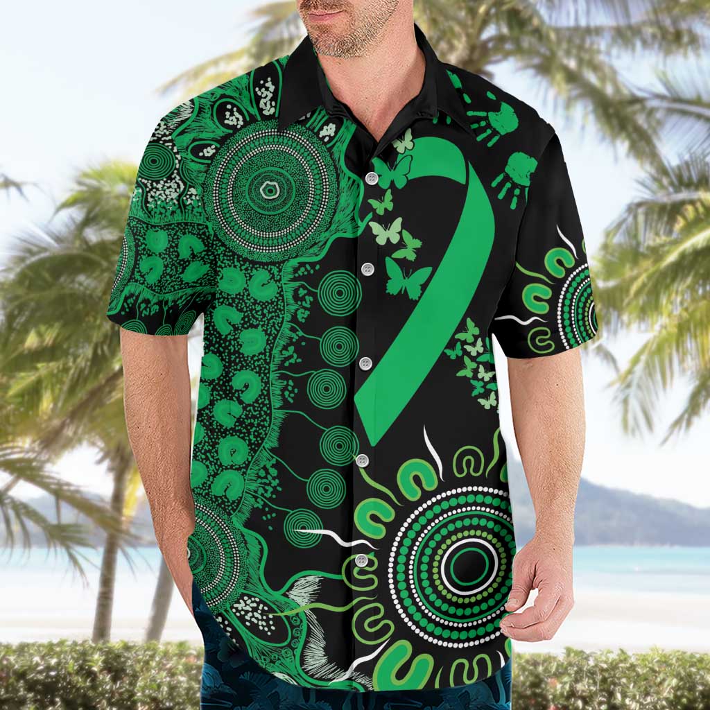 Minority Mental Health Awareness Personalised Hawaiian Shirt Aboriginal Ribbon Dot Painting