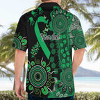Minority Mental Health Awareness Personalised Hawaiian Shirt Aboriginal Ribbon Dot Painting