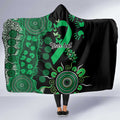 Minority Mental Health Awareness Personalised Hooded Blanket Aboriginal Ribbon Dot Painting