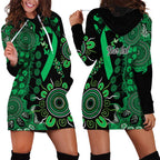 Minority Mental Health Awareness Personalised Hoodie Dress Aboriginal Ribbon Dot Painting
