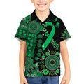 Minority Mental Health Awareness Personalised Kid Hawaiian Shirt Aboriginal Ribbon Dot Painting