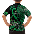Minority Mental Health Awareness Personalised Kid Hawaiian Shirt Aboriginal Ribbon Dot Painting
