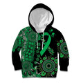 Minority Mental Health Awareness Personalised Kid Hoodie Aboriginal Ribbon Dot Painting