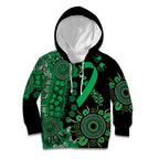Minority Mental Health Awareness Personalised Kid Hoodie Aboriginal Ribbon Dot Painting