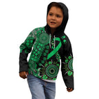 Minority Mental Health Awareness Personalised Kid Hoodie Aboriginal Ribbon Dot Painting