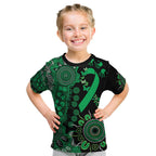 Minority Mental Health Awareness Personalised Kid T Shirt Aboriginal Ribbon Dot Painting