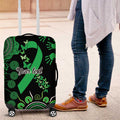 Minority Mental Health Awareness Personalised Luggage Cover Aboriginal Ribbon Dot Painting