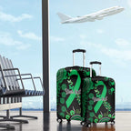 Minority Mental Health Awareness Personalised Luggage Cover Aboriginal Ribbon Dot Painting