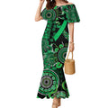 Minority Mental Health Awareness Personalised Mermaid Dress Aboriginal Ribbon Dot Painting