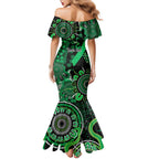 Minority Mental Health Awareness Personalised Mermaid Dress Aboriginal Ribbon Dot Painting