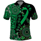 Minority Mental Health Awareness Personalised Polo Shirt Aboriginal Ribbon Dot Painting