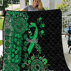 Minority Mental Health Awareness Personalised Quilt Aboriginal Ribbon Dot Painting