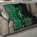 Minority Mental Health Awareness Personalised Quilt Aboriginal Ribbon Dot Painting