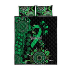 Minority Mental Health Awareness Personalised Quilt Bed Set Aboriginal Ribbon Dot Painting