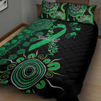 Minority Mental Health Awareness Personalised Quilt Bed Set Aboriginal Ribbon Dot Painting
