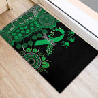 Minority Mental Health Awareness Personalised Rubber Doormat Aboriginal Ribbon Dot Painting