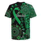 Minority Mental Health Awareness Personalised Rugby Jersey Aboriginal Ribbon Dot Painting