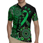 Minority Mental Health Awareness Personalised Rugby Jersey Aboriginal Ribbon Dot Painting