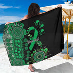 Minority Mental Health Awareness Personalised Sarong Aboriginal Ribbon Dot Painting