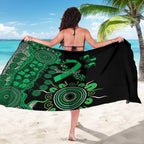 Minority Mental Health Awareness Personalised Sarong Aboriginal Ribbon Dot Painting