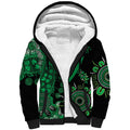 Minority Mental Health Awareness Personalised Sherpa Hoodie Aboriginal Ribbon Dot Painting