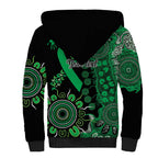Minority Mental Health Awareness Personalised Sherpa Hoodie Aboriginal Ribbon Dot Painting