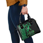 Minority Mental Health Awareness Personalised Shoulder Handbag Aboriginal Ribbon Dot Painting