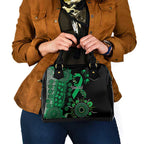 Minority Mental Health Awareness Personalised Shoulder Handbag Aboriginal Ribbon Dot Painting
