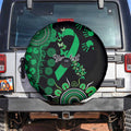 Minority Mental Health Awareness Personalised Spare Tire Cover Aboriginal Ribbon Dot Painting