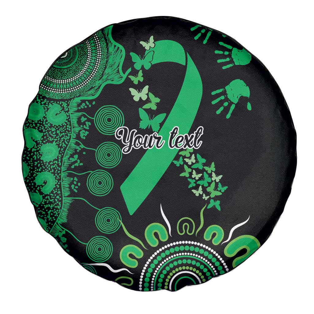 Minority Mental Health Awareness Personalised Spare Tire Cover Aboriginal Ribbon Dot Painting