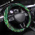 Minority Mental Health Awareness Steering Wheel Cover Aboriginal Ribbon Dot Painting